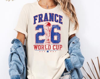 France Soccer Shirt 2026 France Football Fan Shirt Vintage France Sports Tee Retro French Soccer Fan Gift Game Day Shirt