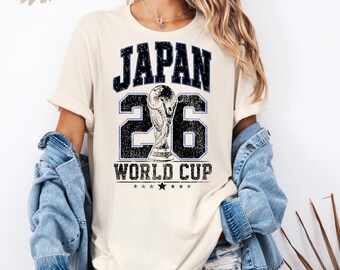 Japan Soccer Shirt 2026 Japan Football Fan Tee Vintage Japan Sports Shirt Retro Japanese Team Game Day Outfit