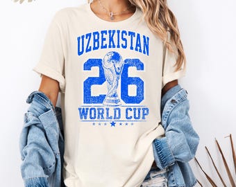 Uzbekistan Soccer Shirt 2026 Uzbek Football Fan Tee Vintage Uzbekistan Sports Shirt Retro Uzbekistan Pride Game Day Outfit