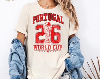 Portugal Soccer Shirt 2026 Portugal Football Fan Shirt Vintage Portugal Sports Tee Retro Portuguese Pride Shirt Game Day Outfit