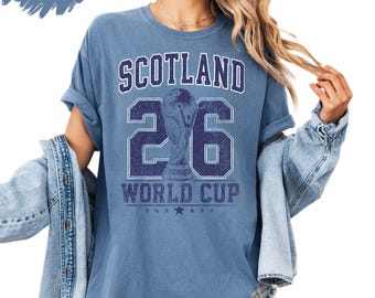 Scotland Soccer Shirt Scottish Football Fan Tee Vintage Scotland Shirt World Cup 2026 Retro Soccer Fan Game Day Outfit