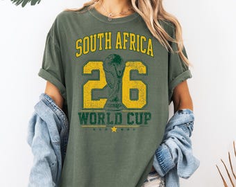 South Africa Soccer Shirt South African Football Fan Tee Vintage South Africa Sports Shirt World Cup Fan Retro Game Day Outfit