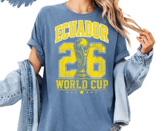 Ecuador Soccer Shirt 2026 Ecuadorian Football Fan Tee Vintage Ecuador Sports Shirt Retro Ecuador Pride Game Day Outfit