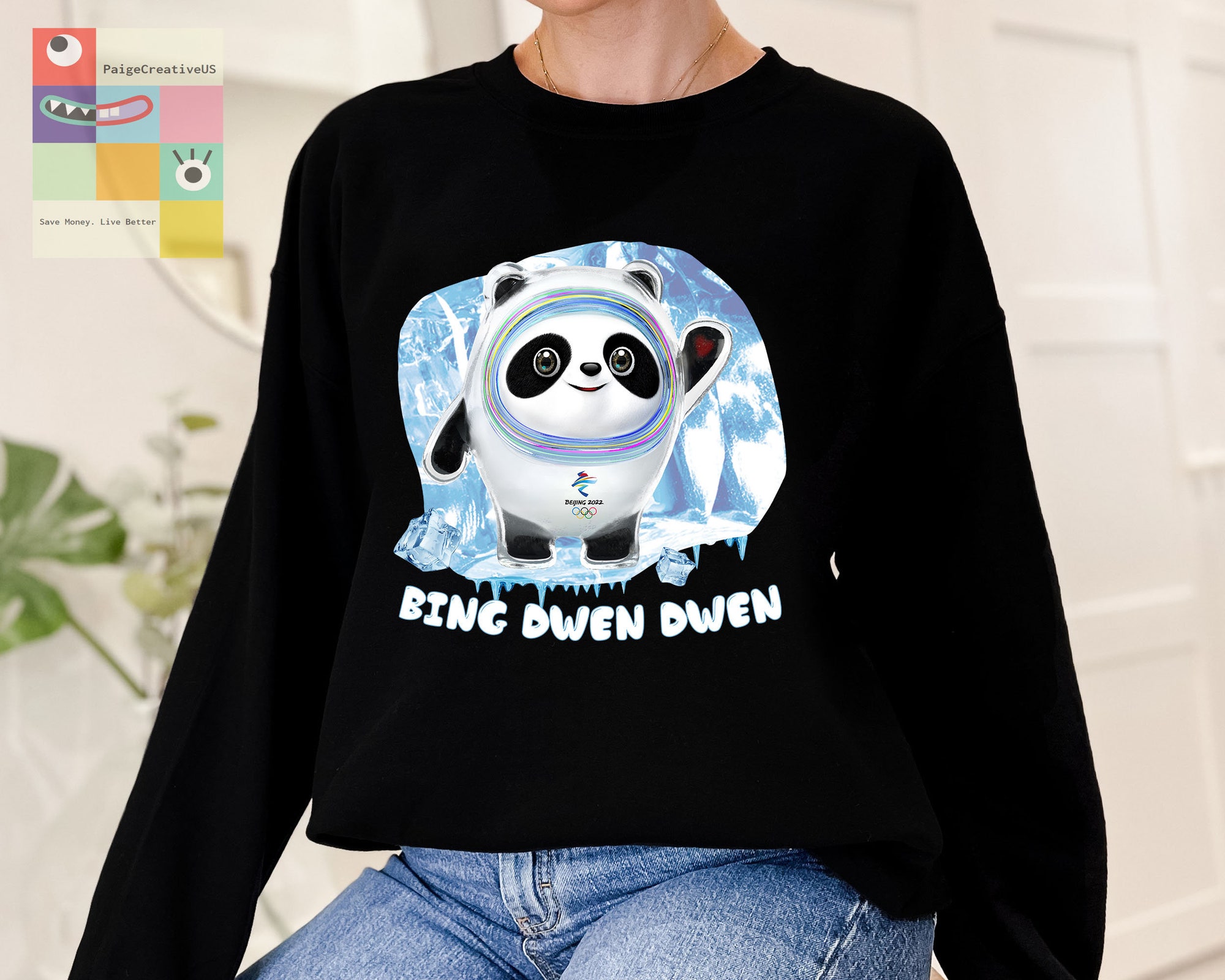 Discover Olympic Games Beijing 2022 sweatshirt, Bing Dwen Dwen sweatshirt