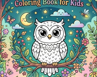 Kleurboek uil voor kinderen | Makkelijke en leuke kleurplaten