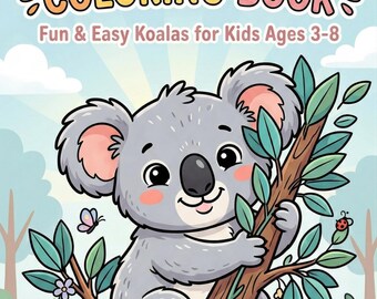 Kawaii Koala Coloring Book for Kids