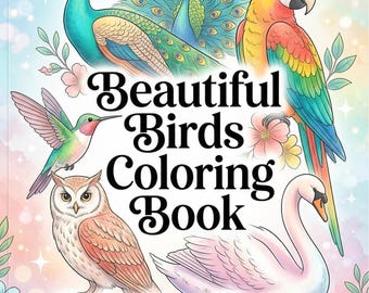 Kleurboek vogels voor kinderen | Gemakkelijke en leuke vogelontwerpen voor ontspanning en creativiteit