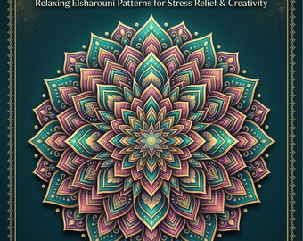 Elsharouni Mandala Malbuch | 25 komplizierte heilige Muster (druckbare PDF)