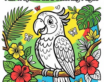 Kleurrijke papegaaien van de wereld | Een leuk en educatief kleurboek voor kinderen