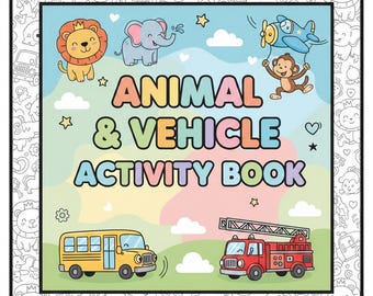 Animal And Vehicle Activity Book
