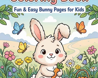 Fun & Easy Rabbit Coloring Book for Kids