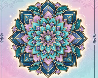 Zen Mandala Malbuch | Motive: 30 Verschlungene Sacred Pattern (PDF Download)