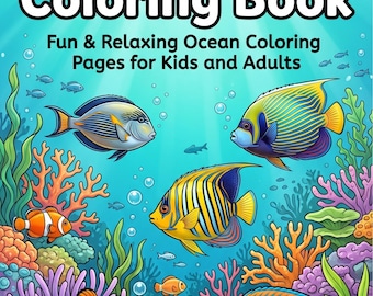 Knochenfische Malbuch | 35 Ozean Seiten für Kinder & Erwachsene (A5 PDF Download)