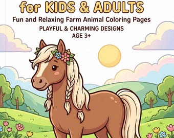 Little Horse Coloring Book – Fun Farm Animal Coloring Pages