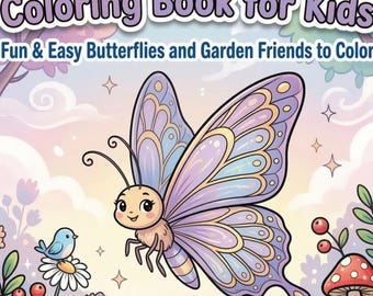 Kleurboek vlinder voor kinderen | Leuke en gemakkelijke kleurplaten om af te drukken