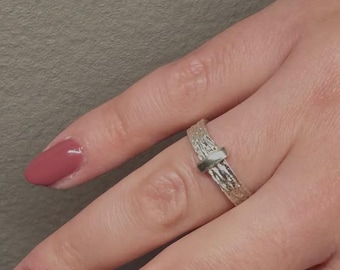 Anillo escocés Outlander de plata de ley 925, unisex, con diseño de amor eterno.