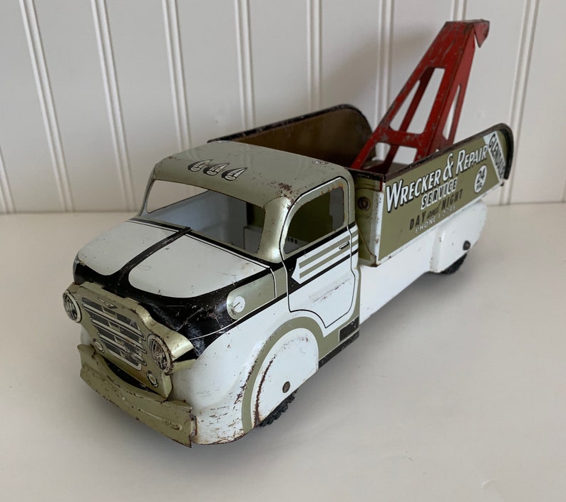 Vintage marx wrecker and repair toy truck/glendale/toy tow | Etsy
