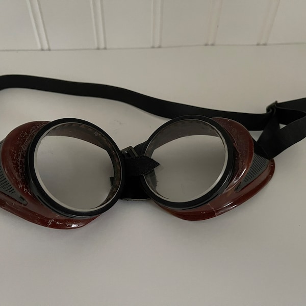 Duralite Safety Goggles/American Optical Company/Bell System/Bakelite