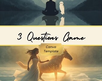 3 Questions Game Self-Discovery, Reflection & Personality Insight Activity Inspired by Teal Swan