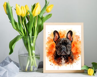 Personalized Digital Pet Art from Photo, Custom Dog Cat Painting, Memorial Gift, Decorative Wall Art