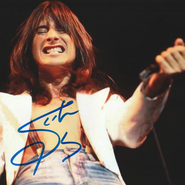 Steve Perry Signed Autographed Journey 8x10 Photo with COA, Matching Hologram