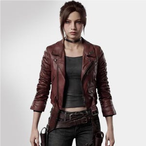 Resident Evil Claire Redfield Jacket | Code Veronica Cosplay Biker Costume