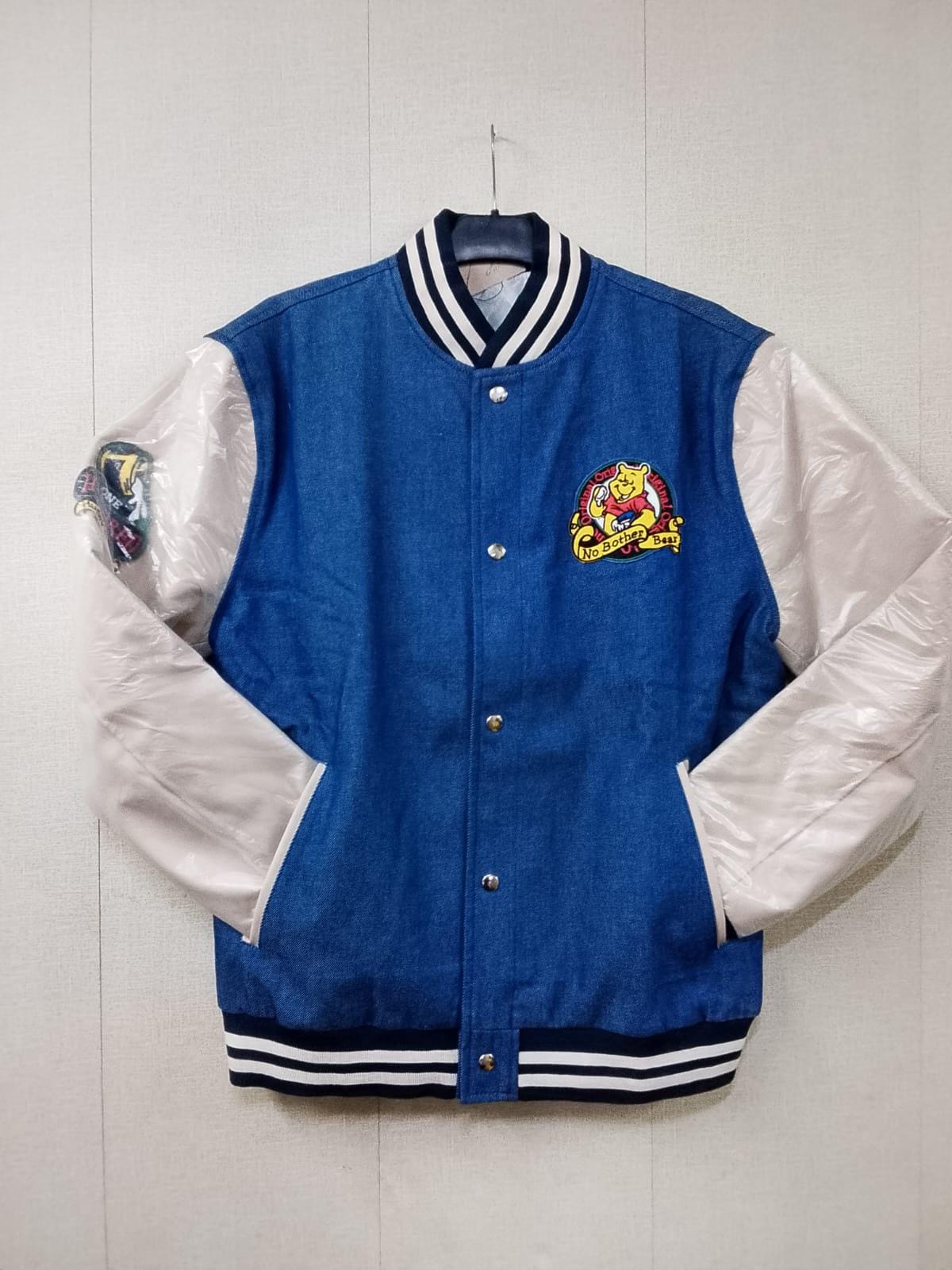 Winnie the pooh denim varsity jacket - Etsy 日本