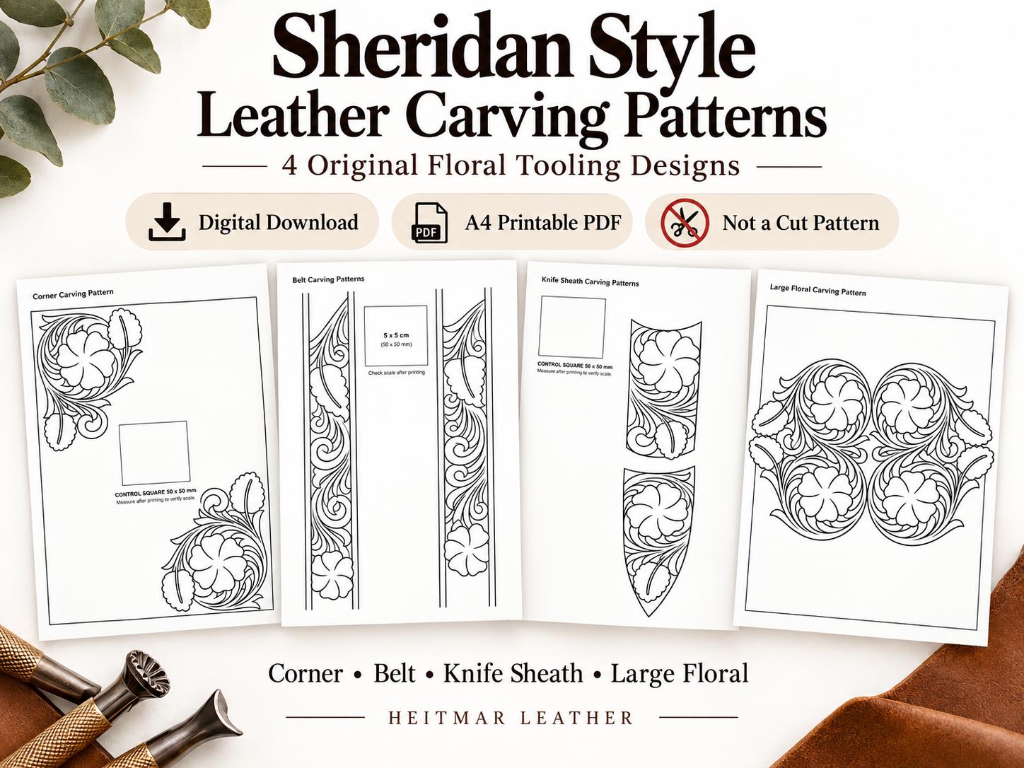Sheridan Style Leather Carving Pdf - Etsy