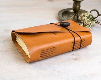 Travel Journal, Leather Notebook. MEDITATIO A6 size