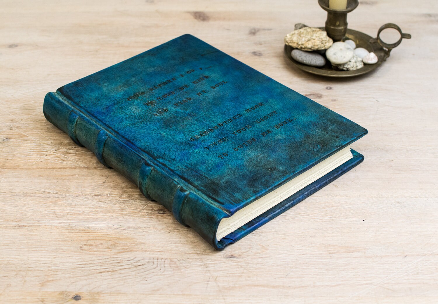 B5 Blue Turquoise Journal Leather Journal Customized | Etsy