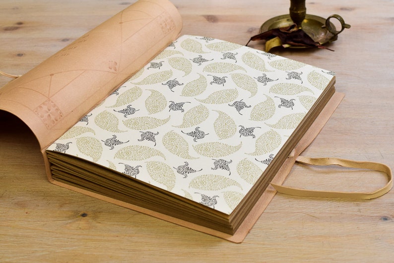 Wedding Scrapbook Album Embossed Photo Album Boho Wedding Etsy