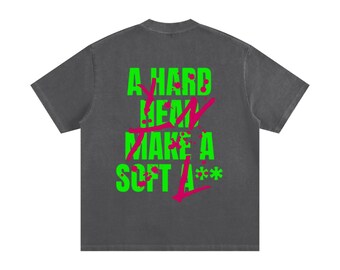 Hard Head Soft Ass Heavyweight Washed T (dark grey)