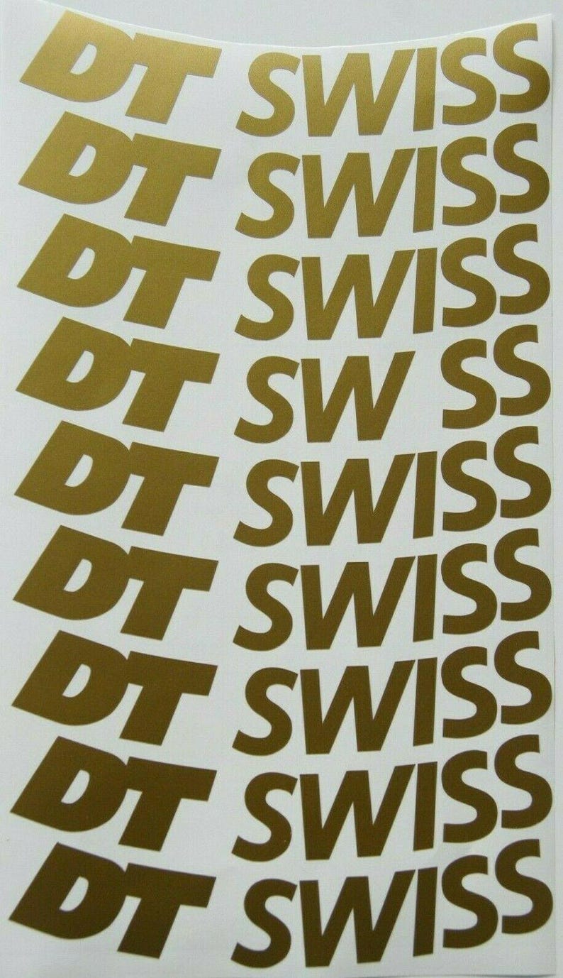 12pcs DT Swiss Stickers Decals on Bicycle Rims , ALL Colors Available ...