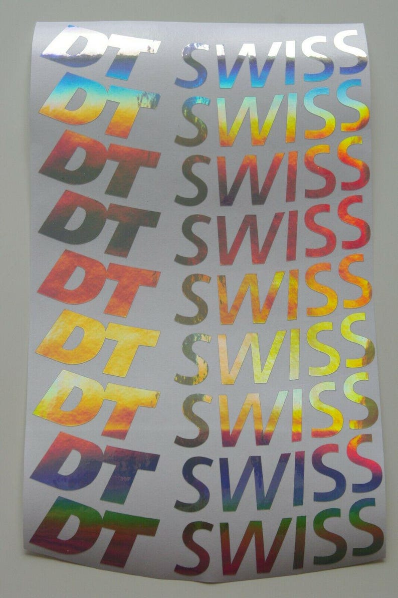 12pcs DT Swiss Stickers Decals on Bicycle Rims , ALL Colors Available ...
