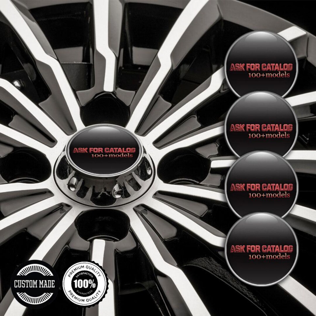 Personalized Whitewall Style Wheel Stickers, 3D Domed Resin Retro Auto ...