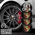 Glossy Hub Emblems Vinyl Rim Overlays Epoxy Resin Wheel Center Caps Decal Custom 3D Sticker Protector Set of 4 product logo