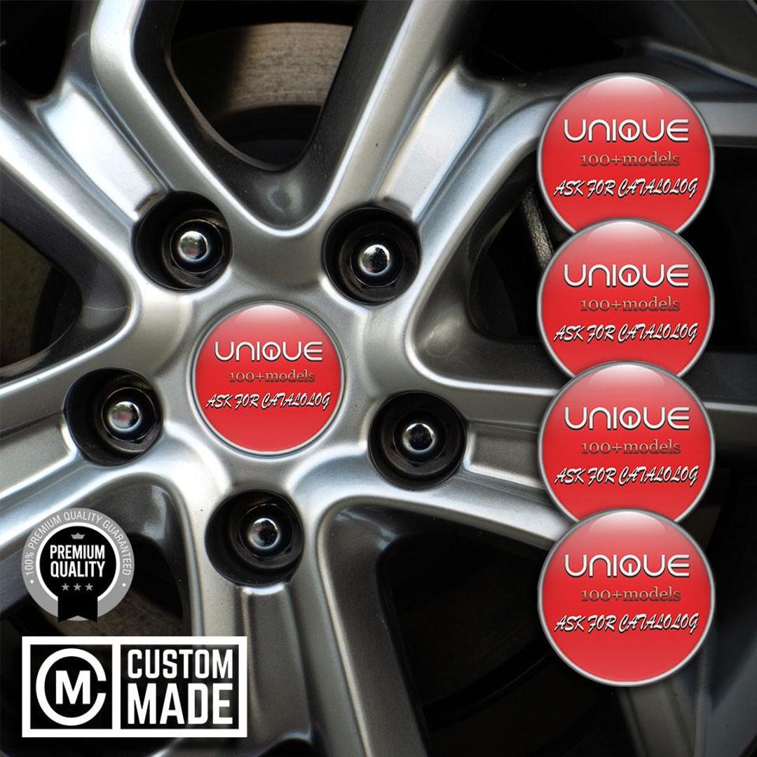 Performance Racing Wheel Stickers, 3D Domed Resin Track Car Rim Emblems ...