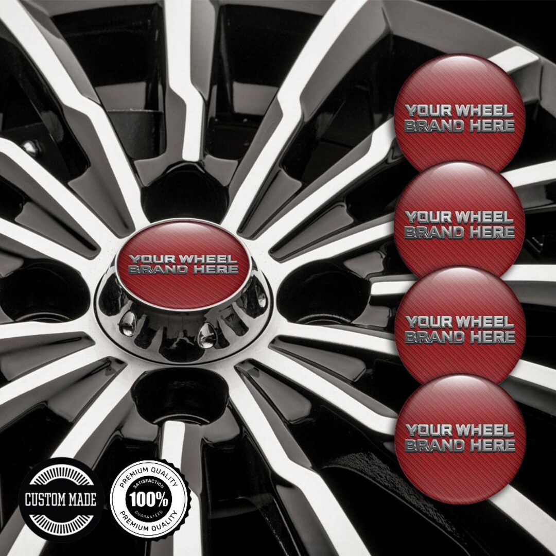Minimalist UV Wheel Graphics Aero Rim Center Labels Future Style Hubcap ...
