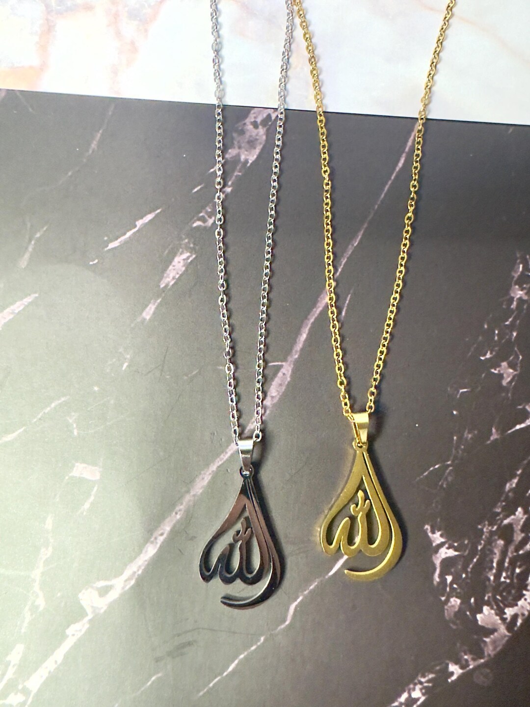 Allah Name Pendant Necklace – Elegant Islamic Jewelry, Arabic ...
