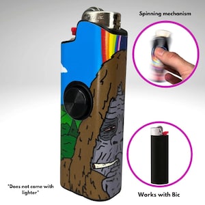 FLKR LYTR® Fidget Spinner Lighter Case "Sassy FLKR" for Bic® Spinner Lighter Case | Flicker Lighter|