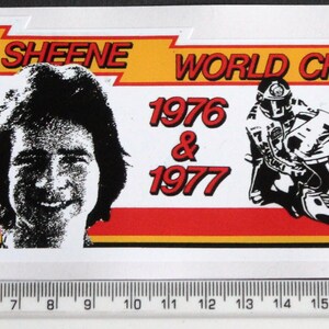 BARRY SHEENE SUZUKI-klistermärke. (ref A7)