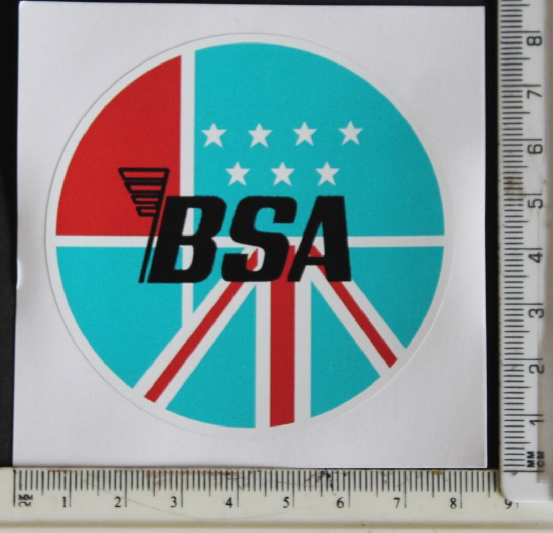 Classic Style British BSA Motorcycle Sticker. (ref. B20) - Etsy