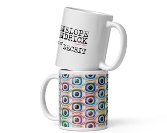 White glossy mug