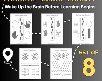 Brain Gym Worksheets: Focus & Coordination Morning Circuit (Digital Download)