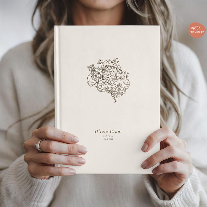 Personalized Therapist Hardcover Journal, Custom Name, LPC or LMFT - Etsy