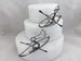 Bride and Groom in Simplified Kayaks Wedding Cake Toppers 