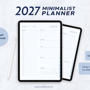 Digitale Planner iPad 2026 2027, Patina, Hyperlinked PDF, GoodNotes Planner, Nederlandse Versie