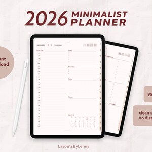 Digitale Studentenplanner iPad, Coffee Gezellige Academische Planner, GoodNotes PDF, Semester Studieplanner 2026 2027