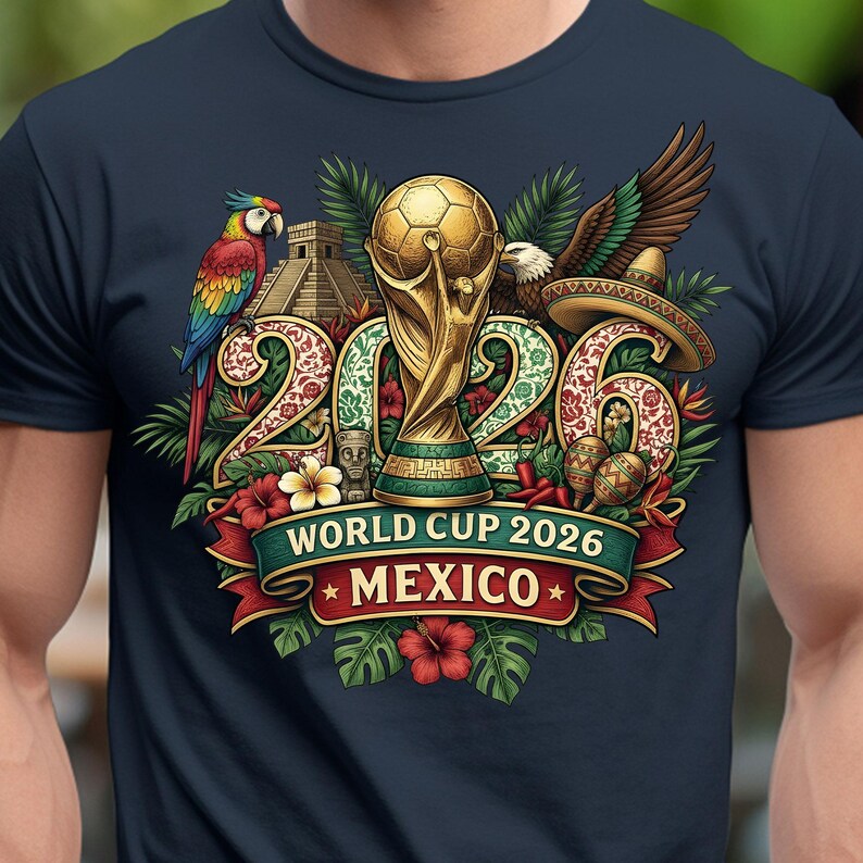Tropical Mexico World Cup 2026 graphic for sports fans