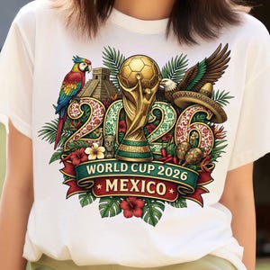 Soccer championship 2026 Mexico themed vintage illustration